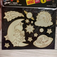 Ja-Ru 2005 Glow In The Dark Stickers 2 Sets Cherubs, Stars Moon Sun New