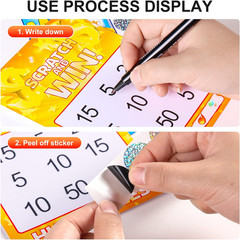 Holographic Scratch off Sticker 1Inch round Scratch off Label 1000Pcs/Roll