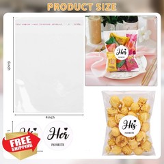 AIOMOB His Her Candy Bags 4×6 Stickers