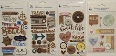 Lot of 14 K&COMPANY MOMENTA Scrapbooking Card Making Stickers