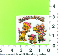 Vintage 80’s Gordy Sugar & Spice Puffy Stickers Partial Sheet Boy Girl Dog