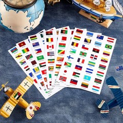 384 Pieces World Flag Stickers Assorted Country Flag Stickers Flags of The World