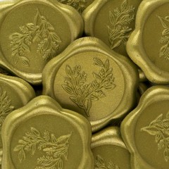 20Pcs Self-Adhesive Olive Stickers Wax Seal Stickers Wedding Invitation Envelope