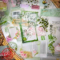 Doukado Sticker Book Floral Calligraphy