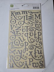 Lot Making Memories Creative Letter Shimmer & Love Struck Bling Alpha Stickers