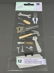 Jolee’s Dimensional Stickers Scrapbooking Tool Box Hammer Nails Saw Wrench