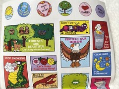 Vtg 90s NEW Stickers Troll Associates Reading Book Club School Our Great Earth