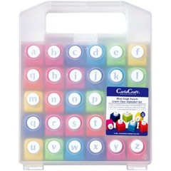 Carla Craft Mini Craft Punch Alphabet uppercase letter lowercase letters set
