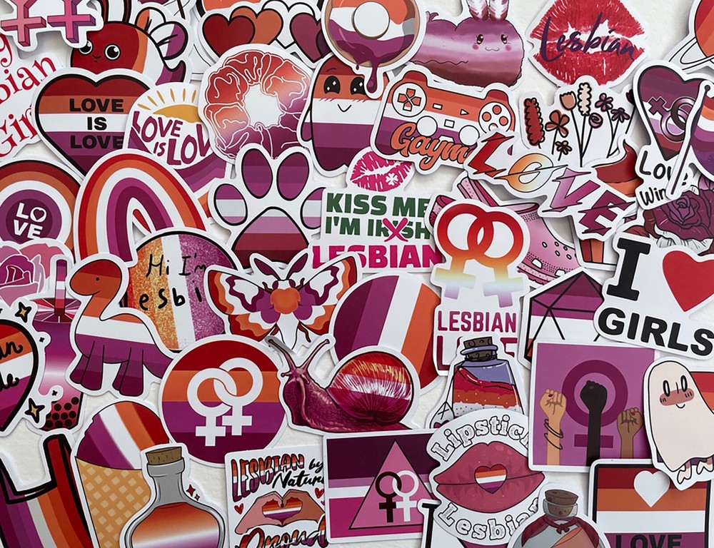 50pcs LESBIAN Stickers, Pride, Rainbow, LGTBQ+, Free Shipping*