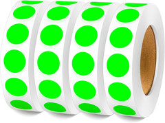 1/2 Inch Circle Sticker Labels,Pack of 1000 round Color Coding Circle Dots Stick