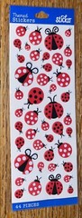 Sticko Red Lady Bugs Mini-Medium Size Ladybugs Polkadot Card Scrapbook Stickers