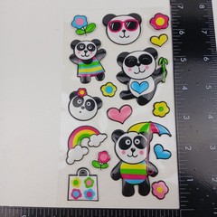 Sticko EK Success Puffy Panda Stickers 1 Sheet Dimensional