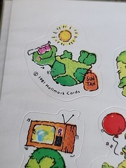 Vtg Hallmark Smiling Happy Turtle Stickers Rub On Transfers 1981 1982 4 Sheets