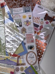 Destash Scrapbooking Junk Journal Lot Paper Stamps Stickers Mixed Media Crafts +