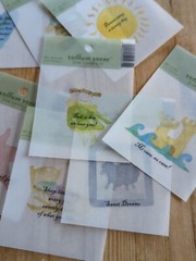NEW Lot 8 BABY / Children Transparencies Vellum Words Phrase Verses, Scrapbook