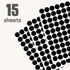 Colored Dot Stickers 1 in, Round Circle Stickers Colored Coding Labels, 1050 Pcs