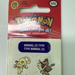 POKEMON – NORMAL TYPE (1) Kromekote Sandylion Stickers – 1 strip