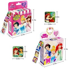 600 Pcs Kids Stickers – 3 Pack, 30 Designs, 1.5″ Self-Adhesive Cartoon Labels