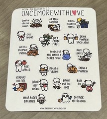 NEW Once More With Love ❤️ Fall Bucket List 2.0 Sticker Sheet OMWL Stickers