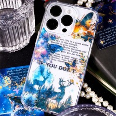16Pcs Moon Cat Fairy Holographic Stickers Journal Planner Card Scrapbook Crafts