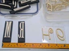 Large Mixed Decorative Letter Lot Craft Scrapbook Wall Decor Alphabet Letters
