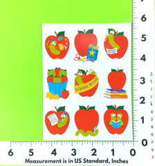 Eureka Apples & Worms Sticker Sheet Retired
