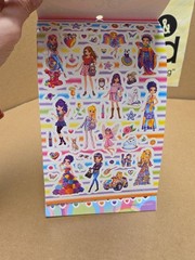 COMPLETE 2013 Lisa Frank Sticker Book 5 Sheets 5.75in x 9.5in