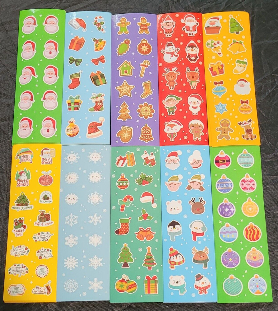 Mini Christmas Stickers package with 100 pages (sealed)