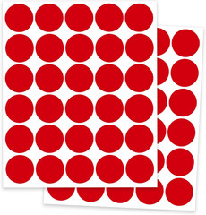 1″ round Colored Dot Stickers Labels,660 Pack,Orange