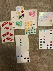 Lot Of Vintage Stars Stickers Hearts Mrs Grossmans Sandylion Craft School