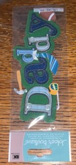 Jolees Daddy Title Happy Fathers Day #1 Dad Handy Man Tools Scrapbook Stickers