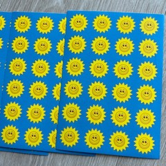 Teacher School Sticker Lot of 3 Colorful Eureka Apple Sun Good Job