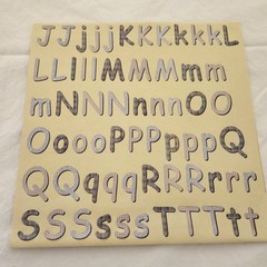 Lot 7 Sheets NON-ADHESIVE Alphabet Letters Numbers Pink Blue Pastel More Vintage