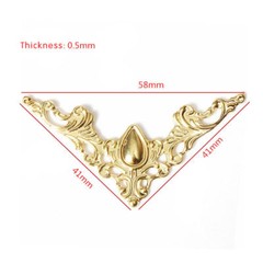 12pcs Jewelry Gift Book Corner Box Album Scrapbook Decorative Protector Cover