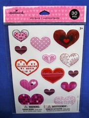Hallmark Rigid Valentine’s Day Stickers Hearts Love NIP Free Shipping Over $15