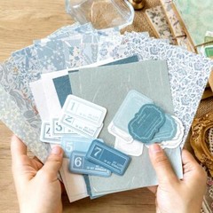 40Pcs Vintage Ephemera Pack Scrapbook Paper Junk Journal Kit Supplies Collage