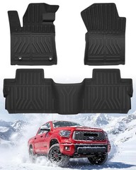 Truck Floor Mats for Toyota Tundra: 2014-2021 (CrewMax Cab Only), Car Accesso…