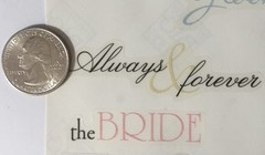WEDDING DAY SAYINGS Stickers(20pc) MAMBI•Bride•Groom•Honeymoon •Cake•Ceremony••