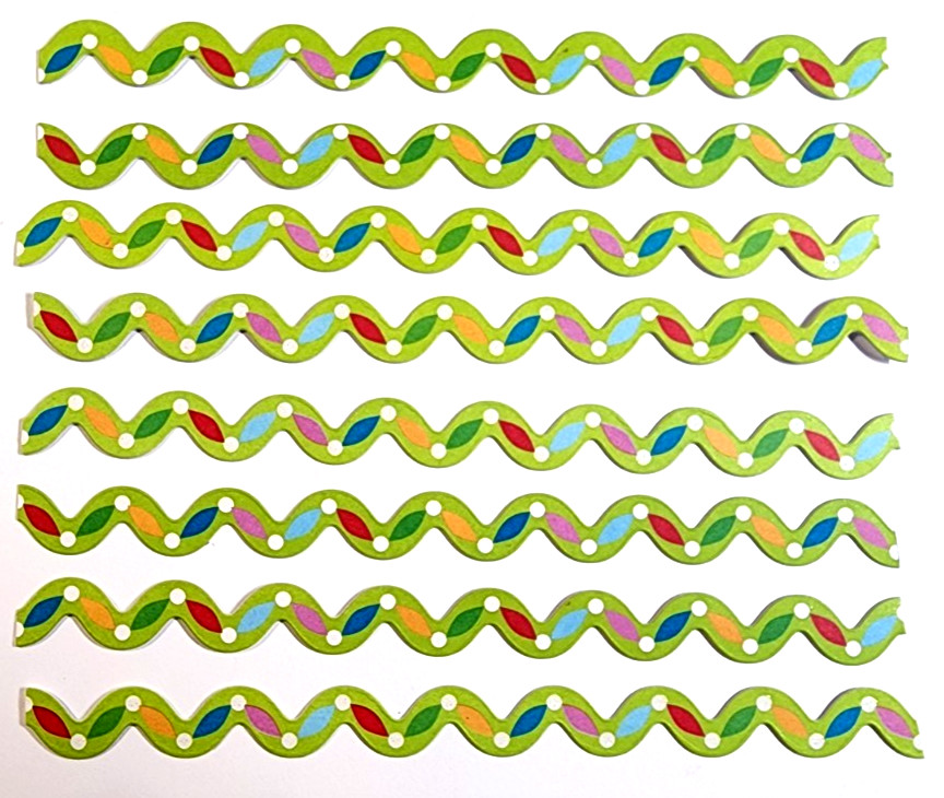 K&Company Christmas Garland Cardstock Sticker Borders 6″ Holidays Craft Trim