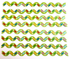 K&Company Christmas Garland Cardstock Sticker Borders 6″ Holidays Craft Trim