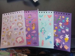 4X STICKERS FOR SCRAPBOOKING/JOURNALS 18X12 CM (ST339)
