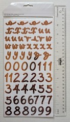 Rose Gold Metallic Alphabet Letters Numbers Scrapbook Stickers The Paper Studio