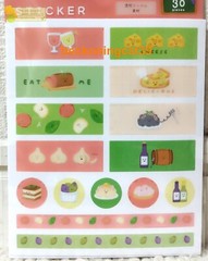 LOUJENE Tokyo Film Sticker 30 Pub Bar Restaurant Food Pizza Cheese Meal JAPAN