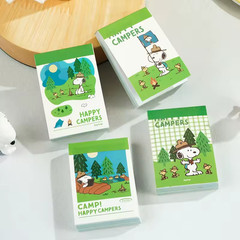 48 PEANUTS SNOOPY-HAPPY CAMPERS Inspired Stickers, – Phone, Water Bottle, Laptop