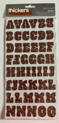 American Crafts Chipboard Alpha Thickers-Variations Available-U Choose