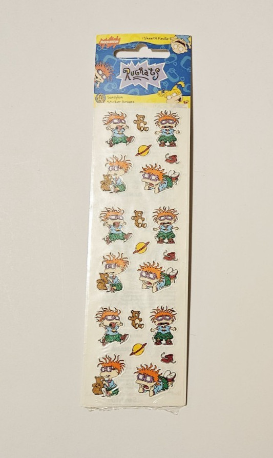 Sandylion Stickers Rugrats New Package 1 (ONE) strip ~Chuckie Kromekote~ 1997