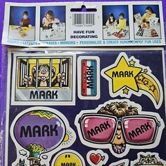 Vintage Lot Of 2 Mark I «Celebrity» Stickers Mark SEALED Made In USA 1982 1983
