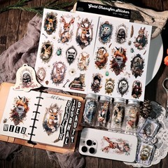 Vintage Rub On Transfers for Crafts DIY Glass Stickers 2 Sheets Furniture Decals