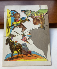 1950’s Vtg Old Western Paper Doll Stand Ups Cowboy/Indian-Cut & Uncut Scrapbook