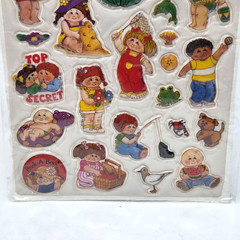 VINTAGE 1983 STICK-ONS CABBAGE PATCH KIDS PUFFY STICKERS NEW IN PACKAGE SEALED